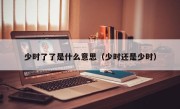 少时了了是什么意思（少时还是少时）