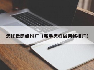 怎样做网络推广（新手怎样做网络推广）