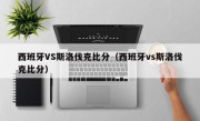 西班牙VS斯洛伐克比分（西班牙vs斯洛伐克比分）