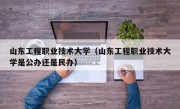 山东工程职业技术大学（山东工程职业技术大学是公办还是民办）