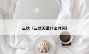 三伏（三伏天是什么时间）