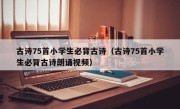 古诗75首小学生必背古诗（古诗75首小学生必背古诗朗诵视频）