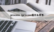 process（process是什么意思）