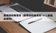 厨师技校哪家好（厨师技校哪家好?十二属相的排列）