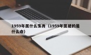 1959年属什么生肖（1959年属猪的是什么命）