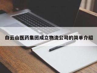 白云山医药集团成立物流公司的简单介绍