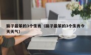 脑子最笨的3个生肖（脑子最笨的3个生肖今天天气）