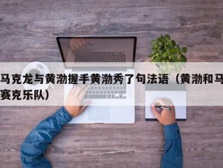 马克龙与黄渤握手黄渤秀了句法语（黄渤和马赛克乐队）