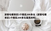 游客吐槽景区1个西瓜200多元（游客吐槽景区1个西瓜200多元是真的吗）