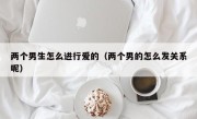 两个男生怎么进行爱的（两个男的怎么发关系呢）