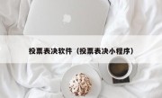 投票表决软件（投票表决小程序）