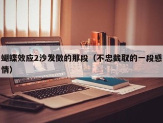 蝴蝶效应2沙发做的那段（不忠截取的一段感情）