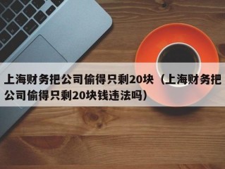 上海财务把公司偷得只剩20块（上海财务把公司偷得只剩20块钱违法吗）