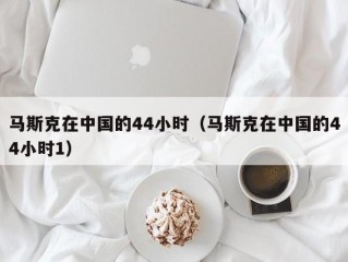 马斯克在中国的44小时（马斯克在中国的44小时1）