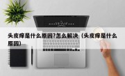 头皮痒是什么原因?怎么解决（头皮痒是什么原因）