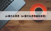 pc是什么意思（pc是什么意思国际贸易）