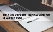 我的人间烟火剧情介绍（我的人间烟火剧情介绍 电视剧免费观看）