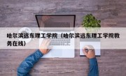 哈尔滨远东理工学院（哈尔滨远东理工学院教务在线）