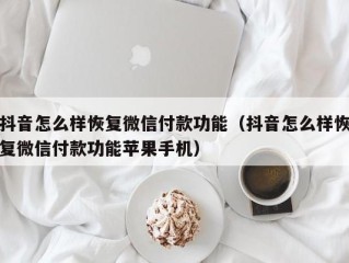 抖音怎么样恢复微信付款功能（抖音怎么样恢复微信付款功能苹果手机）