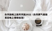 白天躁晚上躁天天躁2022（白天脾气暴躁易怒晚上情绪低落）